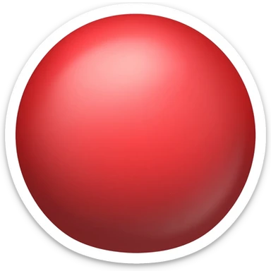 Red bullet point  sticker