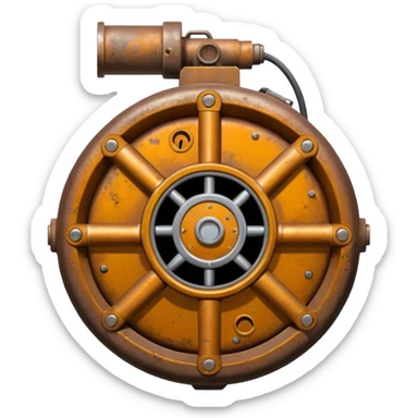 generate a realistic anti-tank mine that can be carried by a drone sticker