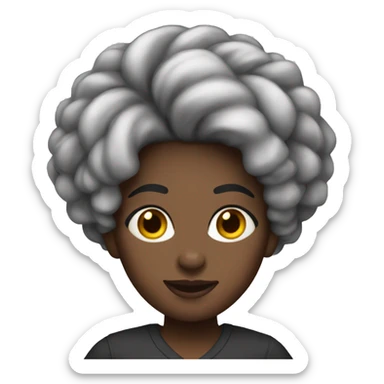 mulher negra de trança sticker