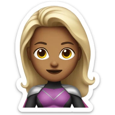superhero female sticker