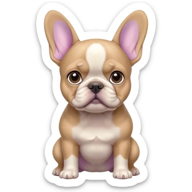 Tan and lilac French bulldog  sticker
