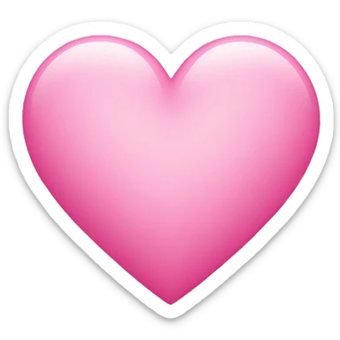Pink heart sticker