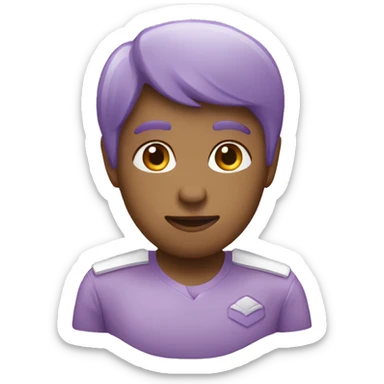 Light Purple Heart emoji  sticker