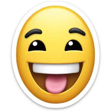 emoji licking their tongue  sticker