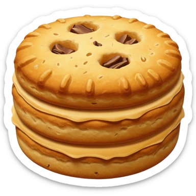 Biscuit without face  sticker