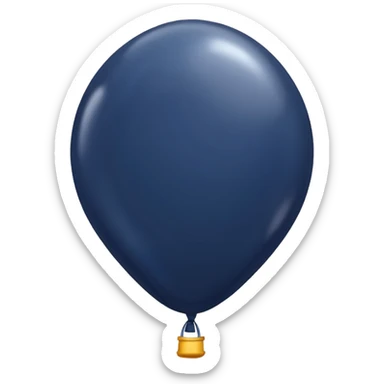 dark navy balloon sticker