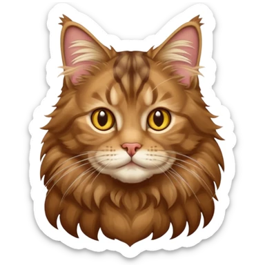 Mainecoon cat sticker