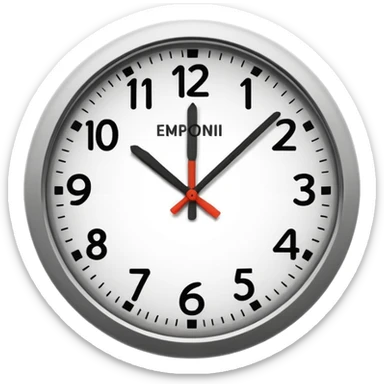 10 minutes before twelve. sticker