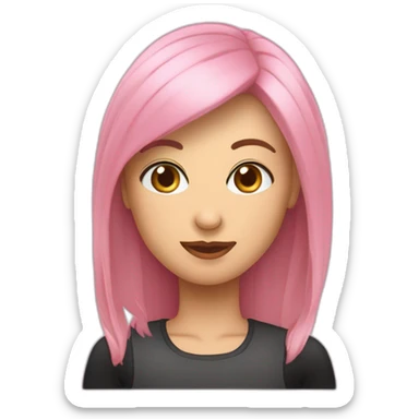 Девушка блондинка, в розовой кофте и черных брюках, в кроссовках, ведет на поводке одну собаку породы бигль sticker