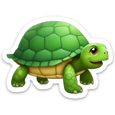 A cute little turtle with a check marked to-do list sticker