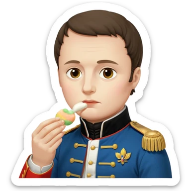 Napoleon Bonaparte ăn mochi sticker