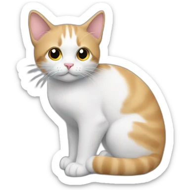 a Cat sit on a shoulder sticker