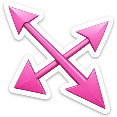 pink arrow sticker
