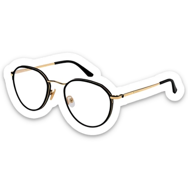 Cartier glasses, luxury eyewear sticker