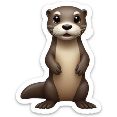Otter ottert herum sticker