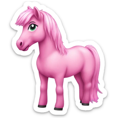 Pink pony in the club sticker