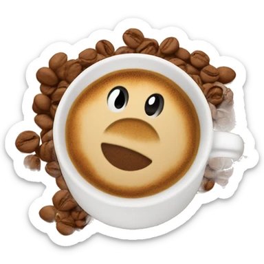 a capuccino ratcha sticker