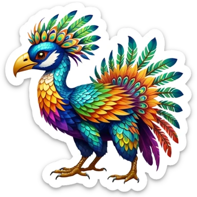 Colorful Exotic Pokémon-Animal-Digimon-Monster-Beast-Fakémon-hybrid-creature (full body) sticker