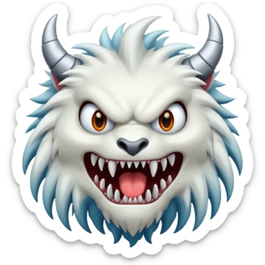 Monster branco sticker