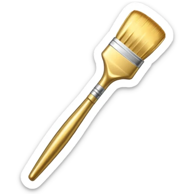 golden brush sticker