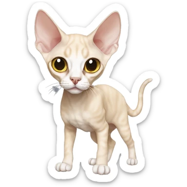 Devon Rex Full Body sticker