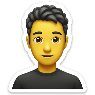 side eye yellow fac sticker