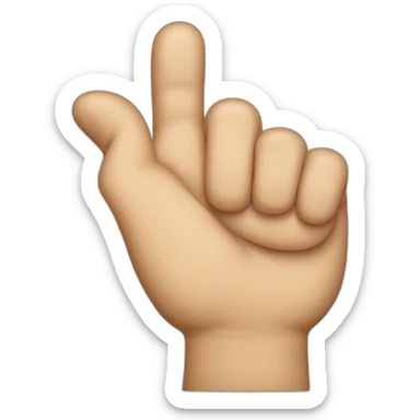 forefinger to the right sticker