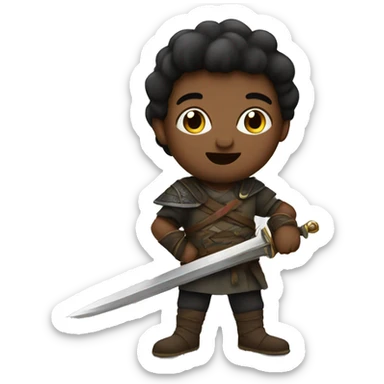 sameen with a sword sticker
