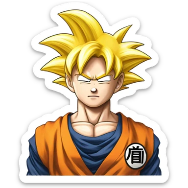 goku sayan sticker