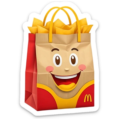 Mcdonald’s bag sticker