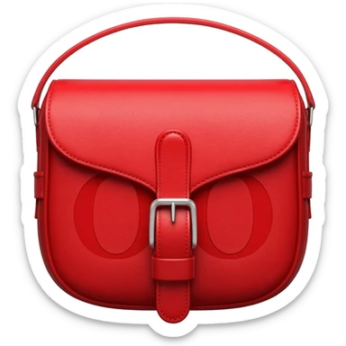 red dior printed saddle bag sticker