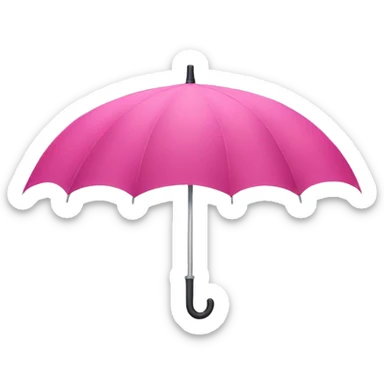 Pink umbrella sticker