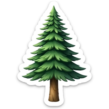 Pine tree sticker