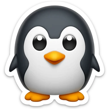 power penguin emoji sticker