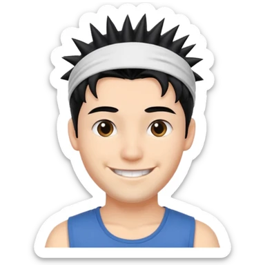 ISHOWSPEED, young man with spiky hair and headband sticker