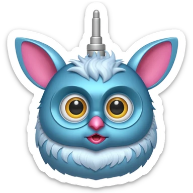 Furby connect with clear antena 1 on head and tiny beak sticker