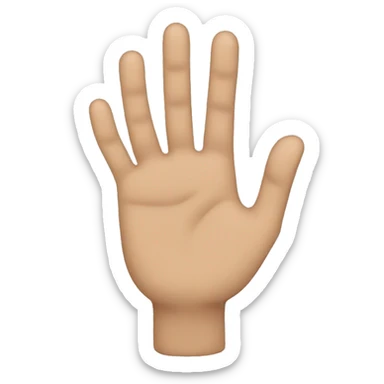 mano señalando sticker