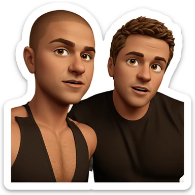 brothers with bold style sticker