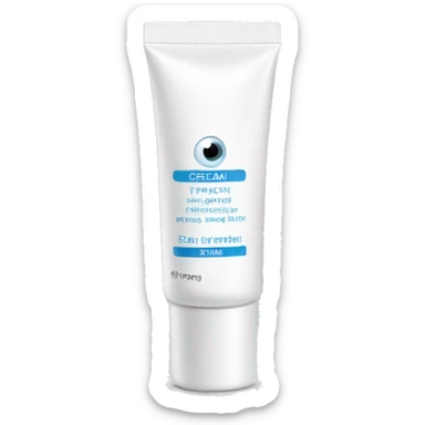 eye cream bottle with label sticker