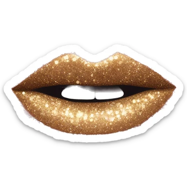 Glitter lipstick  sticker