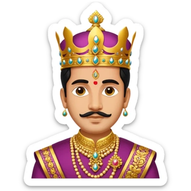 King of Telangana India nizam 7th sticker