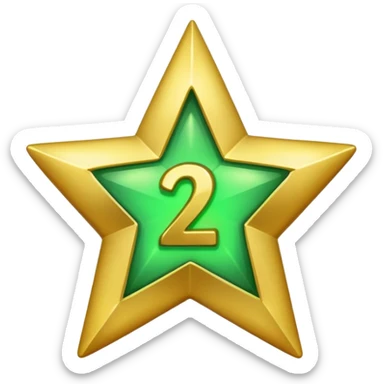 Emogie of verified  of star of 24 and tick  sticker