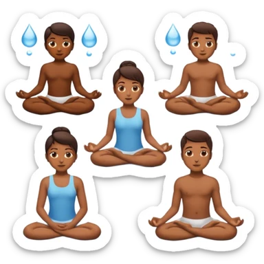 craeate me a series of emojis for those excersises:

Nose
Sit
Lay down
Spin
Focus
Drop
Walk next to me sticker