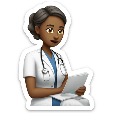 Nurse devastated about the long weekend being over sticker