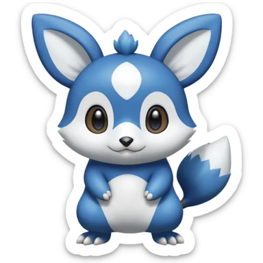 Shiny Minccino-Piplup-Oshawott-Meowstic-Hybrid (Full body) sticker