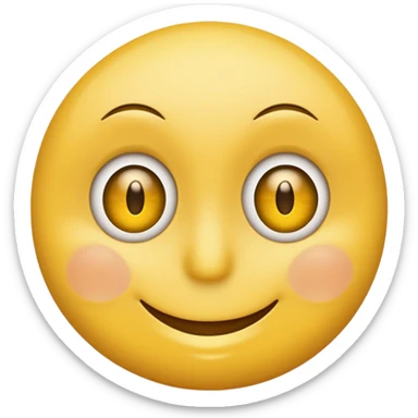 Smiley showing his eye thus expressing the typical French reaction “mon œil” if someone doesn’t believe something the other person said.  sticker