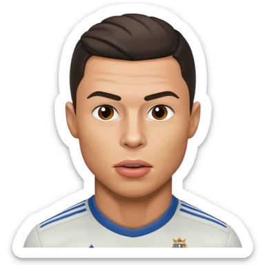ronaldo qui se mort les lèvres  sticker
