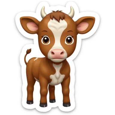High resolution of A calf sticker