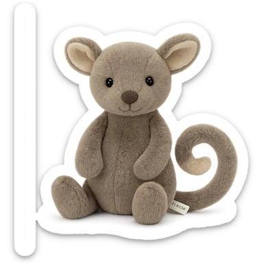 jellycat stuffed plush australian ringtail possum sticker