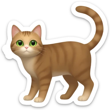Gatita ojos verdes sticker
